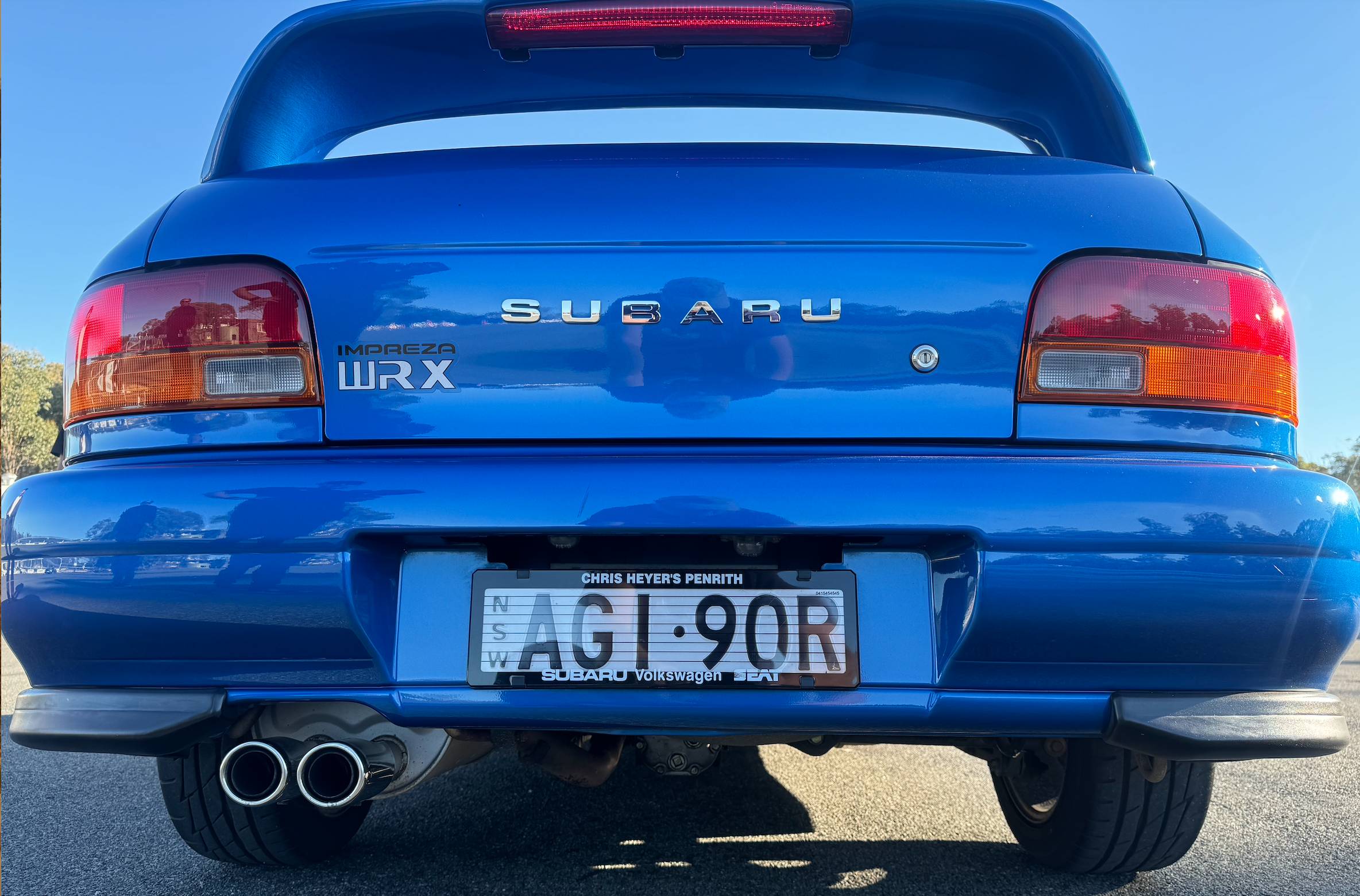 There is no mistaking that WRX rear wing - Image Retro Rides 